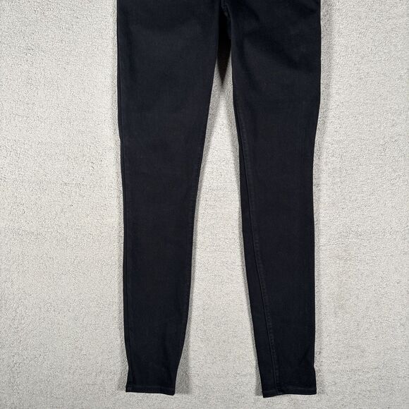 Spanx Jeggings Women’s Size M Black Skinny Stretch Pull On Jean Leggings Pockets - Picture 3 of 11